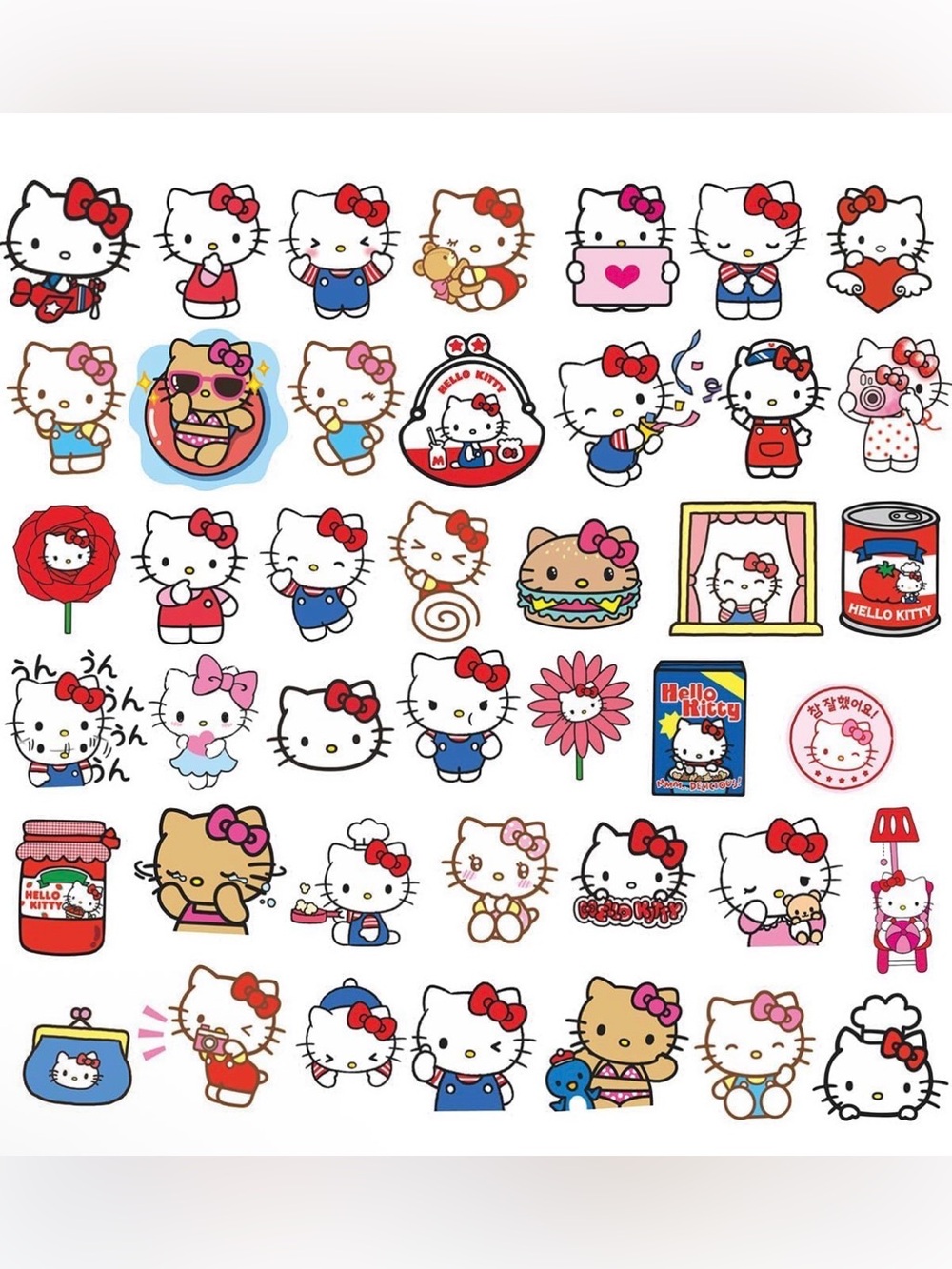 Hello Kitty Stickers Set of 25